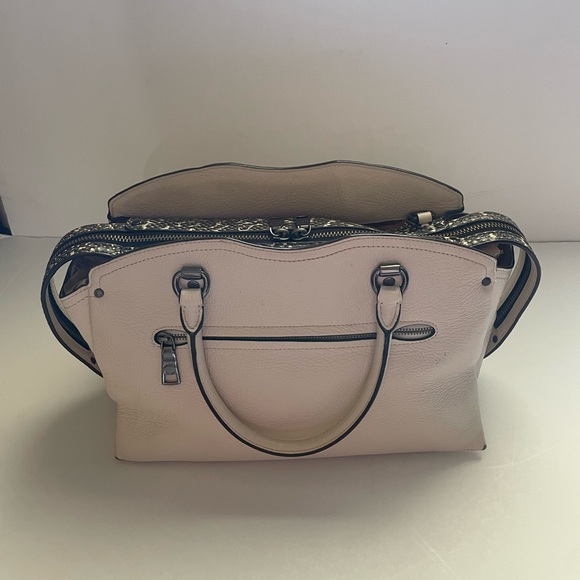 Coach Drew Satchel With Snakeskin Detail - Picture 2 of 8